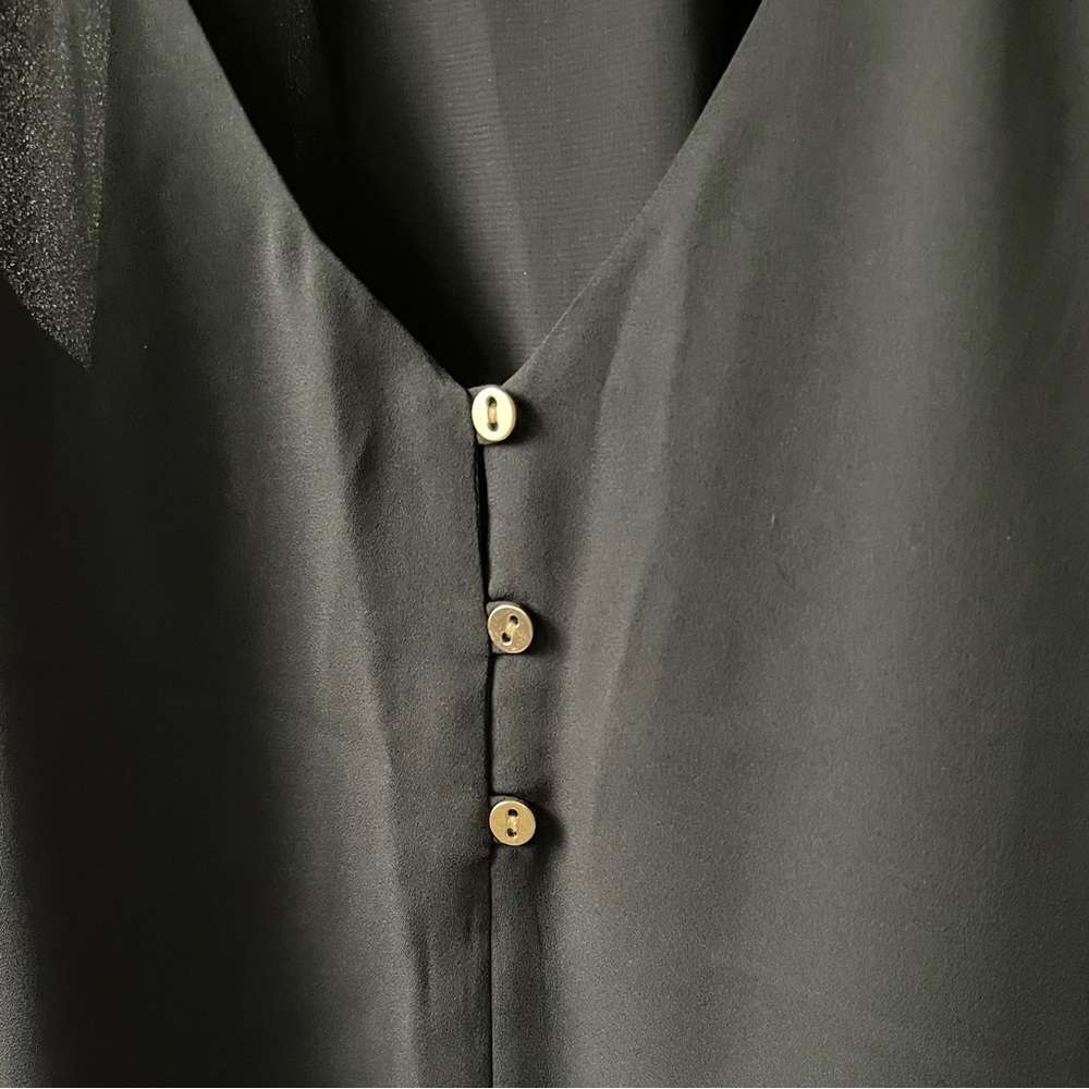Loft black silky tank - Picture 3 of 4